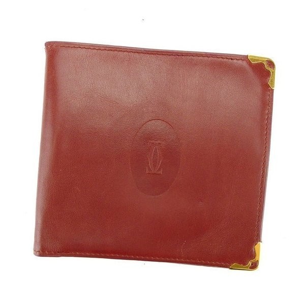 ラスト1点 カルティエ 二つ折り札入れ マストライン Cartier T14457