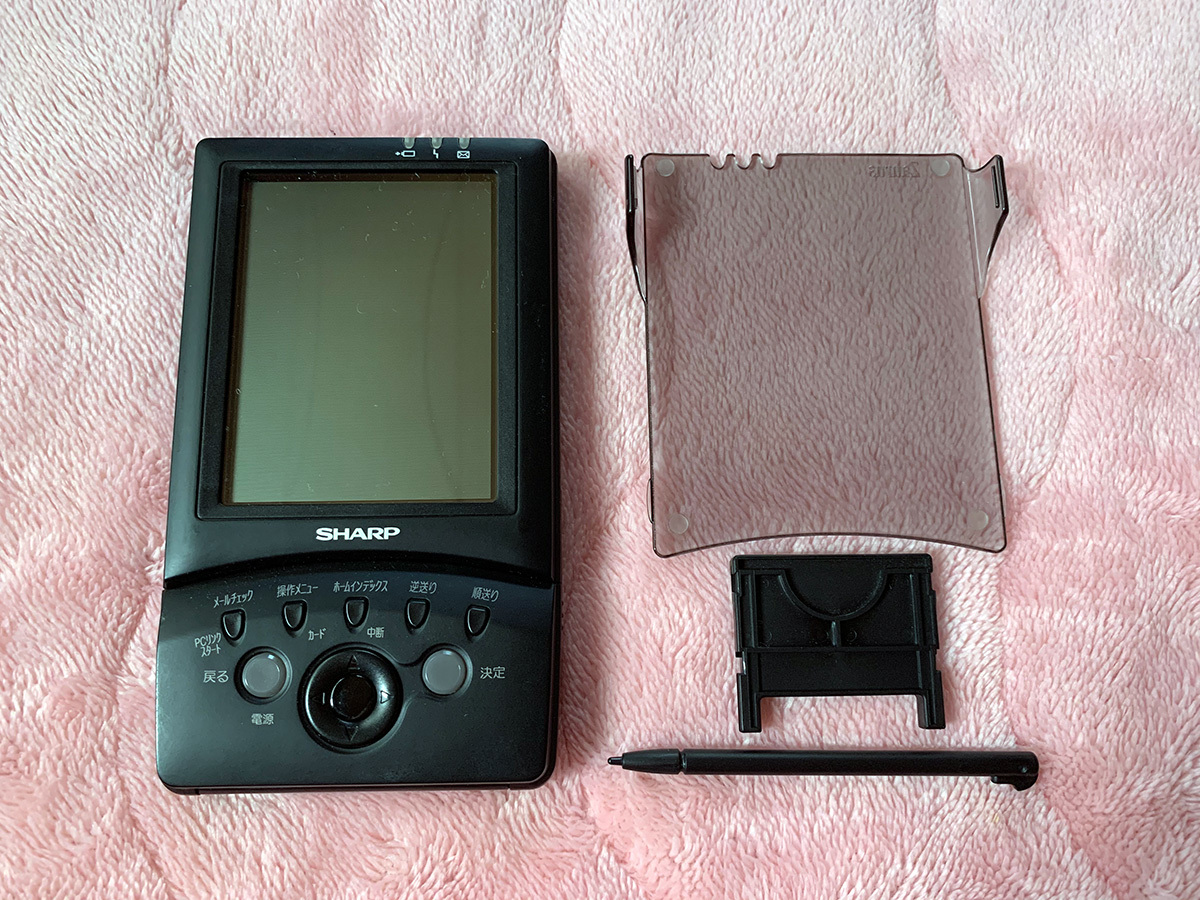 中古 SHARP PDA Zaurus MI-L1 ザウルス OS カラー液晶 箱 取扱説明書 マニュアル 黒_画像3