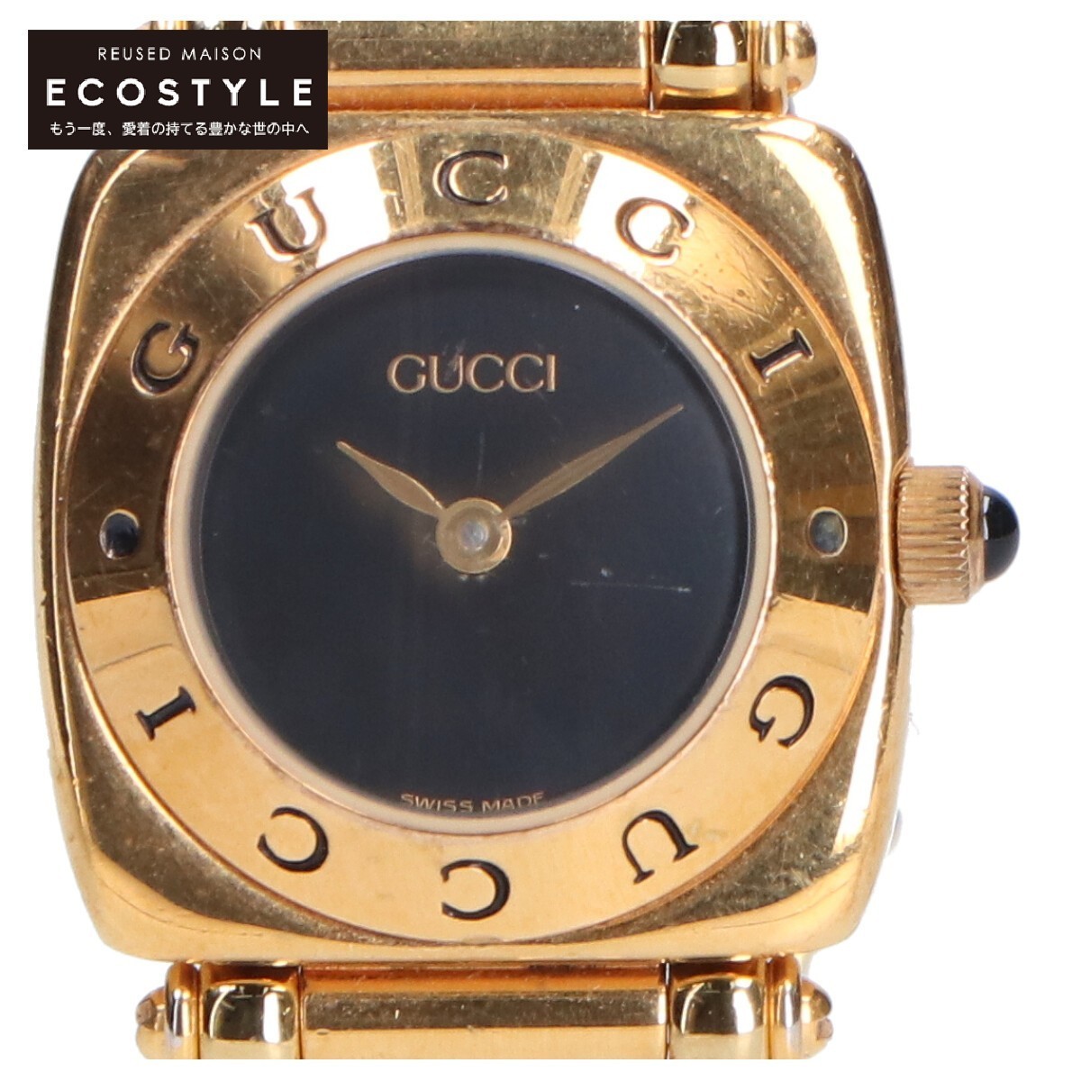GUCCI グッチ 6400L ホースビット チェーンストラップ 腕時計 ゴールド