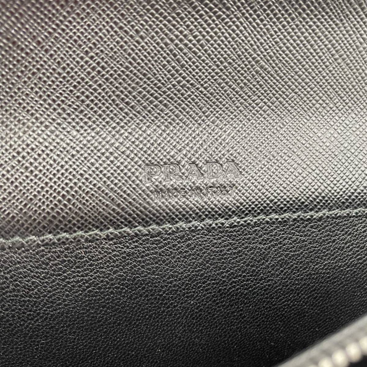 1円《極美品》プラダ PRADA メンズ 長財布 トラベル オーガナイザー