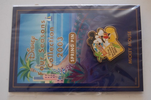 L Disney Mickey Mouse pin badge four season z collection 2003 SPRING PIN