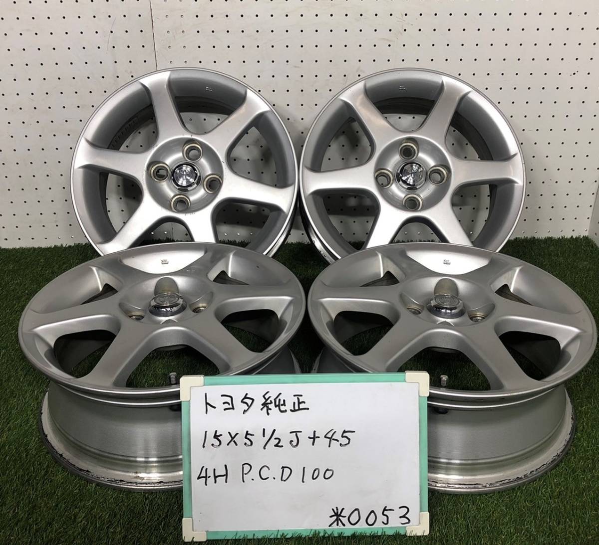0053)☆札幌発☆TOYOTA Vits RS/トヨタ ヴィッツ 純正ホイール/15×5.5J