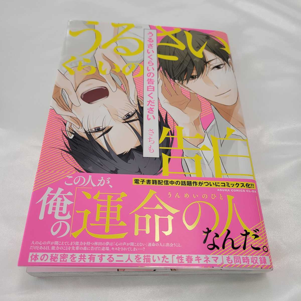 初版帯付&特典トランプ風イラストカード BL漫画「うるさいくらいの告白ください」さちも 送料全国一律185円