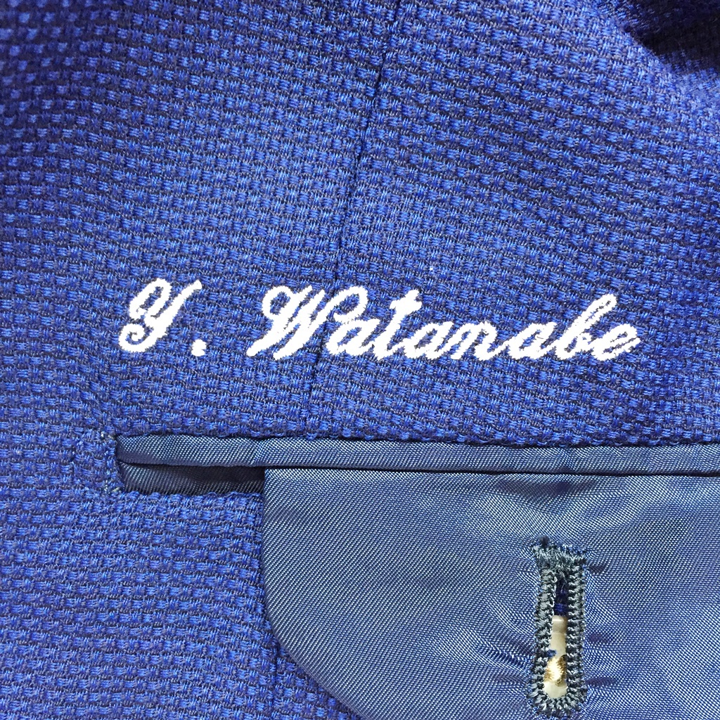 【人気】Michelangelo/ミケランジェロ アンサンブル スーツ 2点セット ジャケット ベスト 夏用 ウール100％ ブルー サイズ不明/S4453_画像7