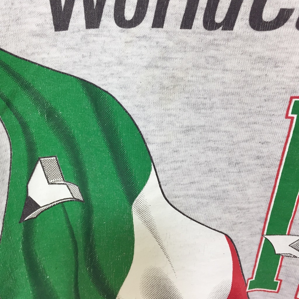 【人気】NUTMEG サッカー ワールドカップ USA94 イタリア 半袖Tシャツ グレー サイズM/S4733_画像5