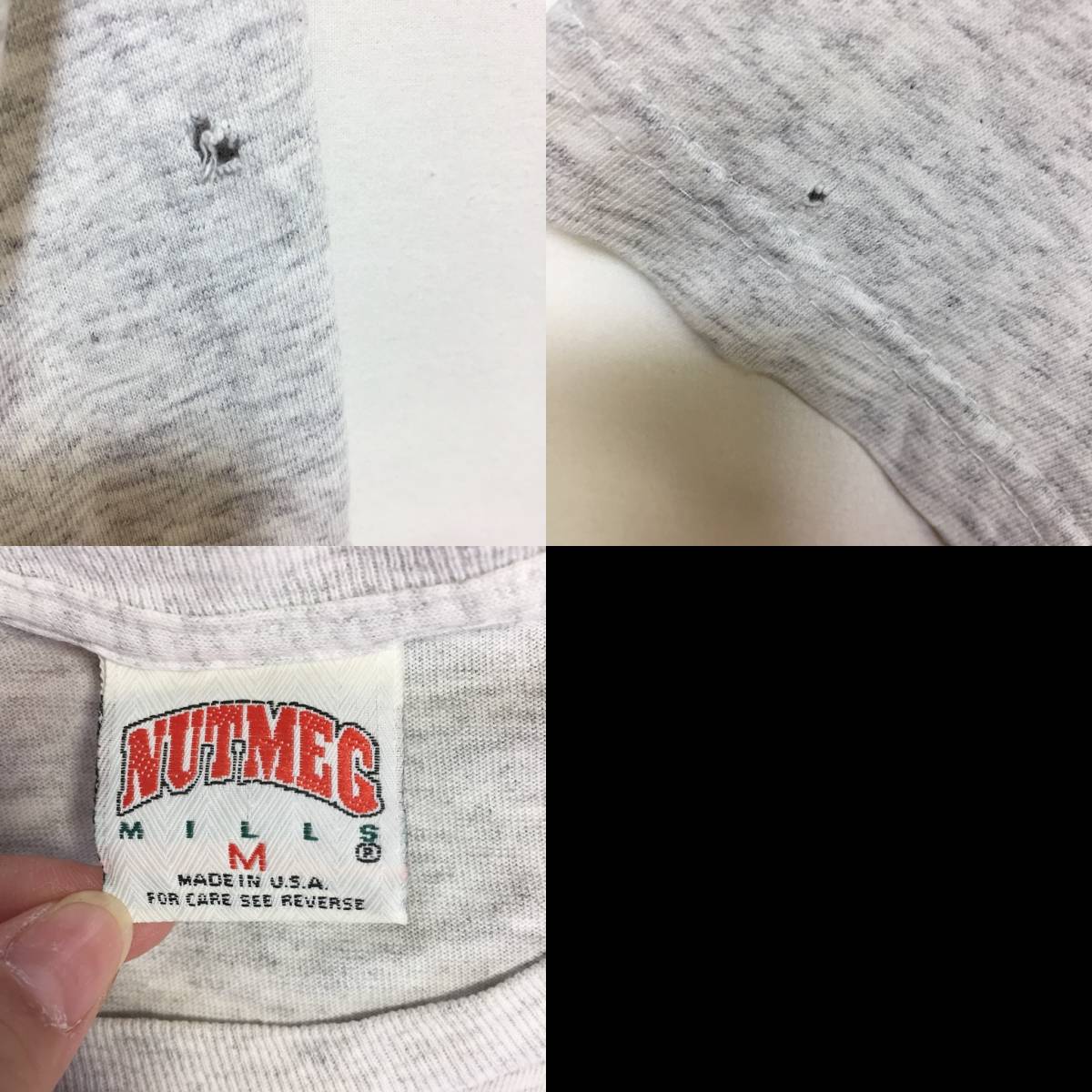 【人気】NUTMEG サッカー ワールドカップ USA94 イタリア 半袖Tシャツ グレー サイズM/S4733_画像10