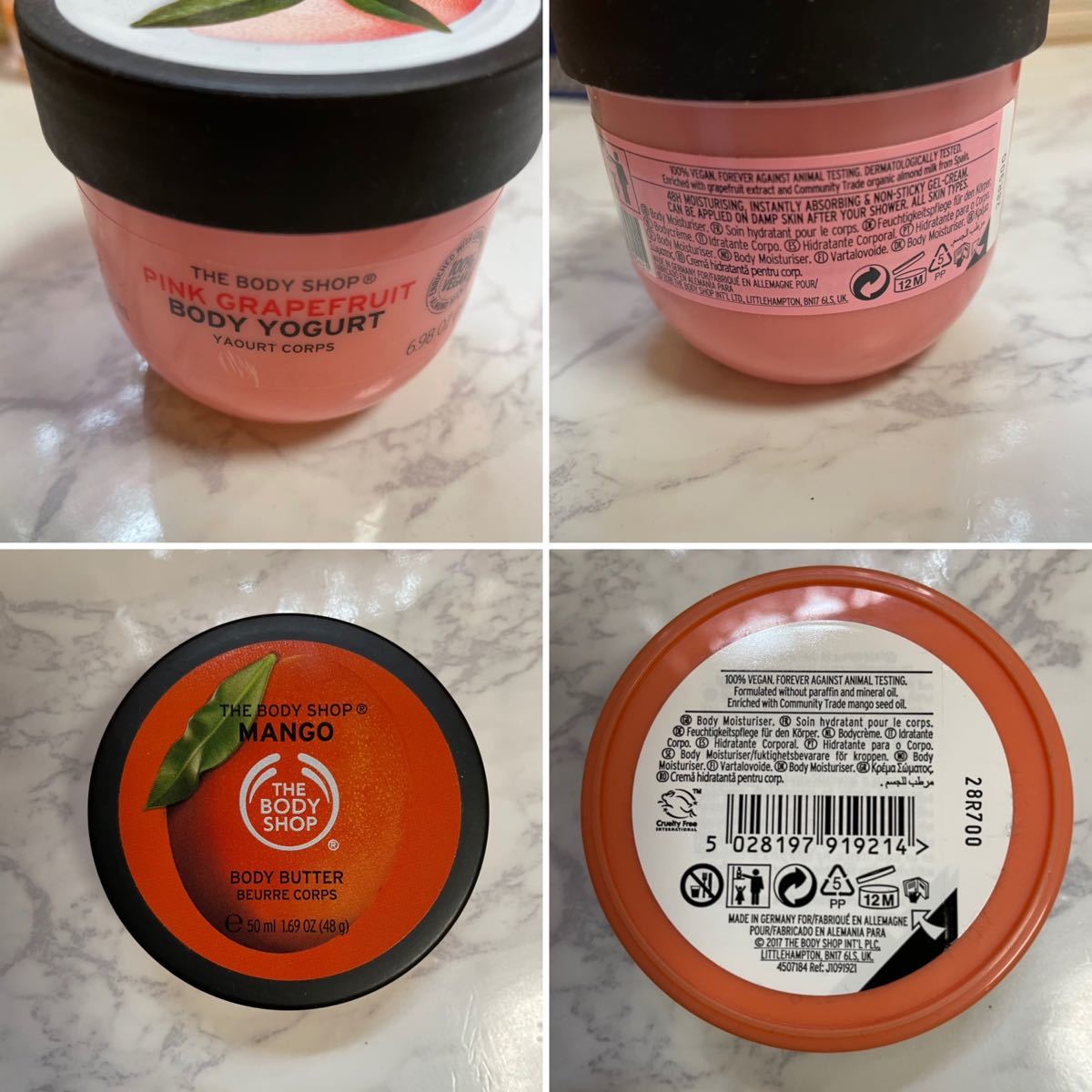 THE BODY SHOP ボディバター ボディヨーグルト ボディミスト 5点 ザボディショップ マンゴー ピンクグレープフルーツ