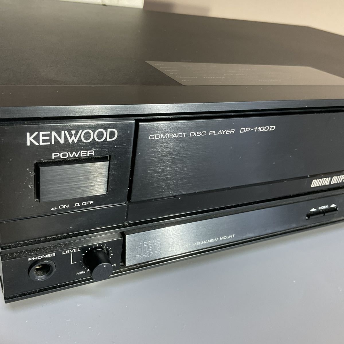 送料無料 KENWOOD DP-1100D ケンウッド CDプレーヤー CDデッキ 箱 説明書 リモコン つき_画像3