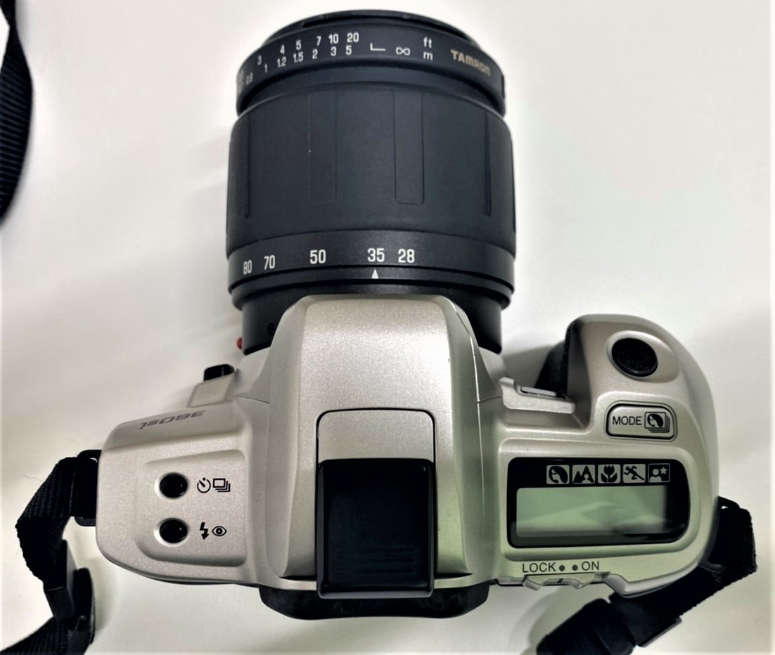 Y1303 カメラとレンズ2点 MINOLTA ミノルタ コンパクトカメラ フィルムカメラ 360si α/TAMRON AF 28-80mm/TAMRON AF 80-210mm_画像3