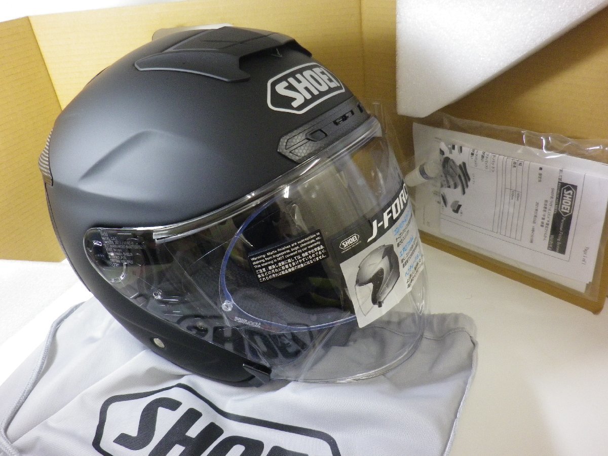 大黒屋【未使用品】SHOEI ジェットヘルメット J-FORCE 4 XLサイズ61cm マットブラック SHOEI J-FORCE4 マットブラック