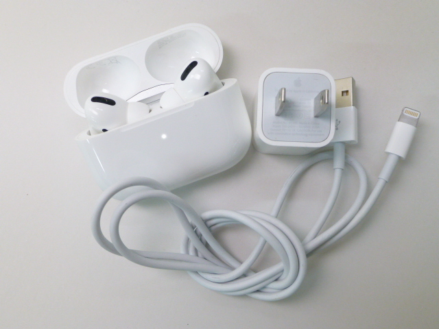 6K037MZ4◎Apple AirPods Pro MWP22J/A Bluetooth ワイヤレスイヤホン◎中古 バッテリー寿命保証付き_画像1