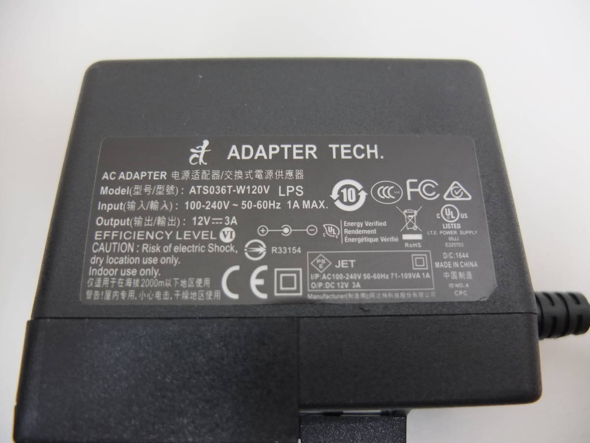  бесплатная доставка работа OK переключение AC адаптер DC12V 3A 36W наружный диаметр 5.5| внутренний диаметр 2.1mm центральный плюс Adapter Technology ATS036T-W120V