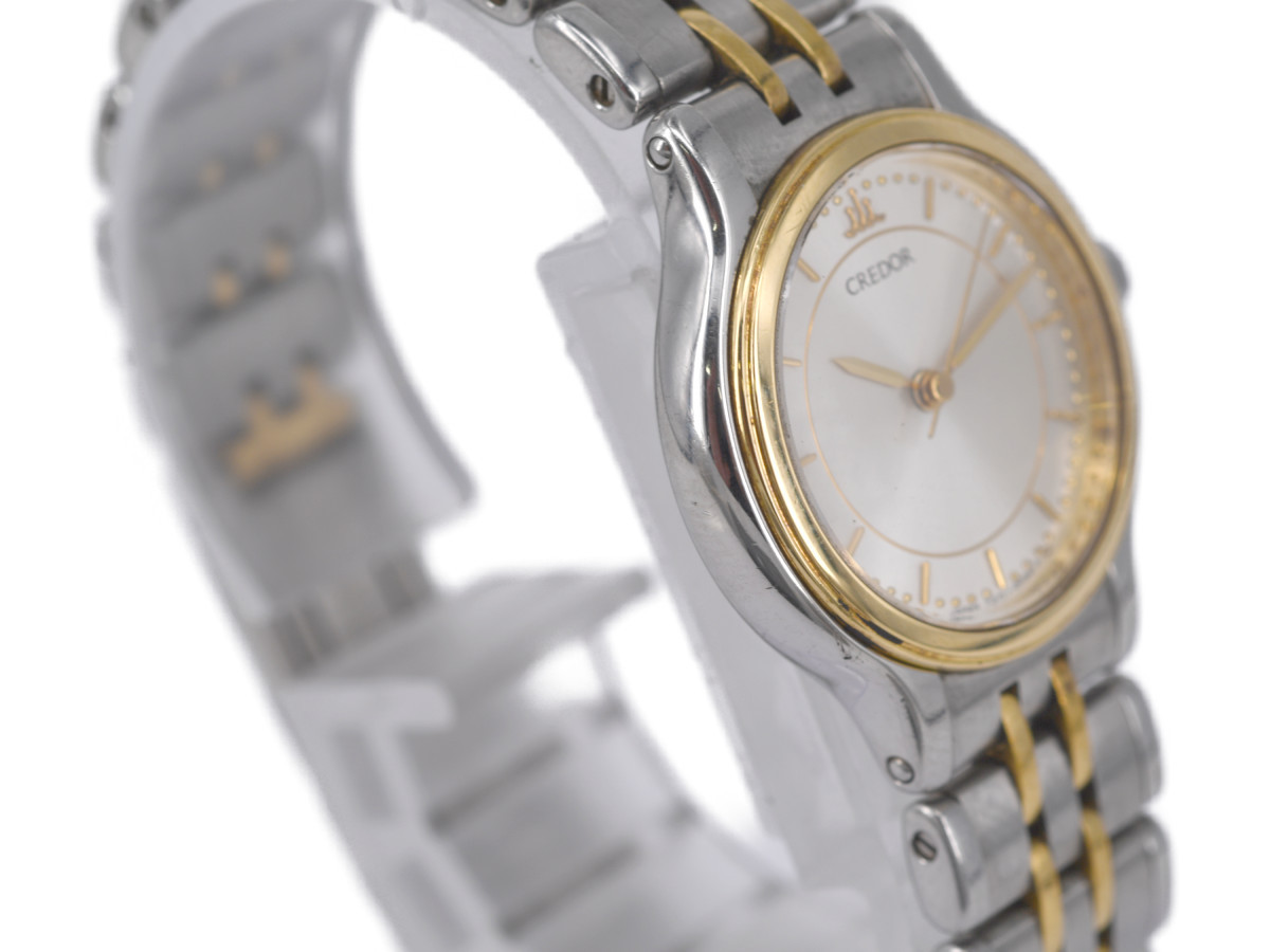SEIKO】セイコー クレドール 7371-0040 クォーツ レディース 18KT