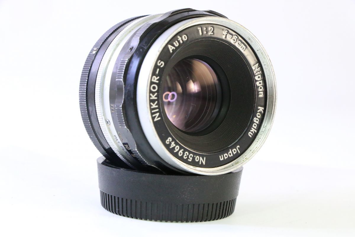 実用☆ニコン Nikon NIKKOR-S Auto 5cm F2☆希少cm表記・PAT.PEND表記