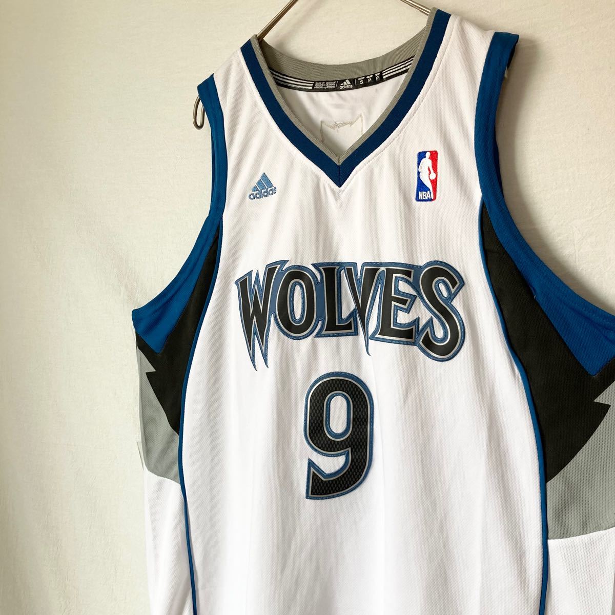 adidas WOLVES RUBIO ルビオ 9番 NBA ゲームシャツ ミネソタ