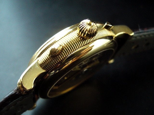 ROTARY*18 pure gold * self-winding watch * comp like-shon* bulge .-7751* finest quality beautiful goods!!
