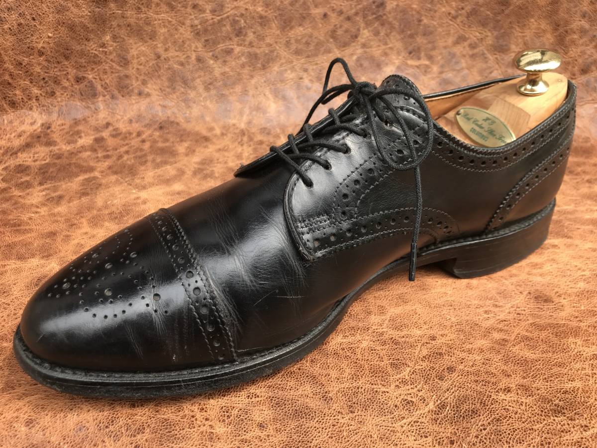 Allen edmonds アレンエドモンズ Sanford 9D 26.5cm 黒 black ビジネス 紳士/ 検 ビンテージ フローシャイム オールデン _画像4