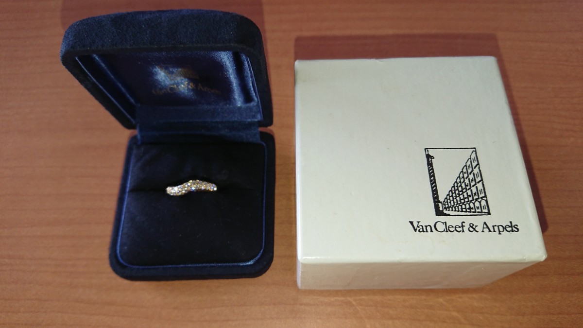 ヴァンクリーフ&アーペル vancleef&arpels パヴェ ダイヤモンド ヴァンクリ ダイヤモンドリング K18YG 正規品