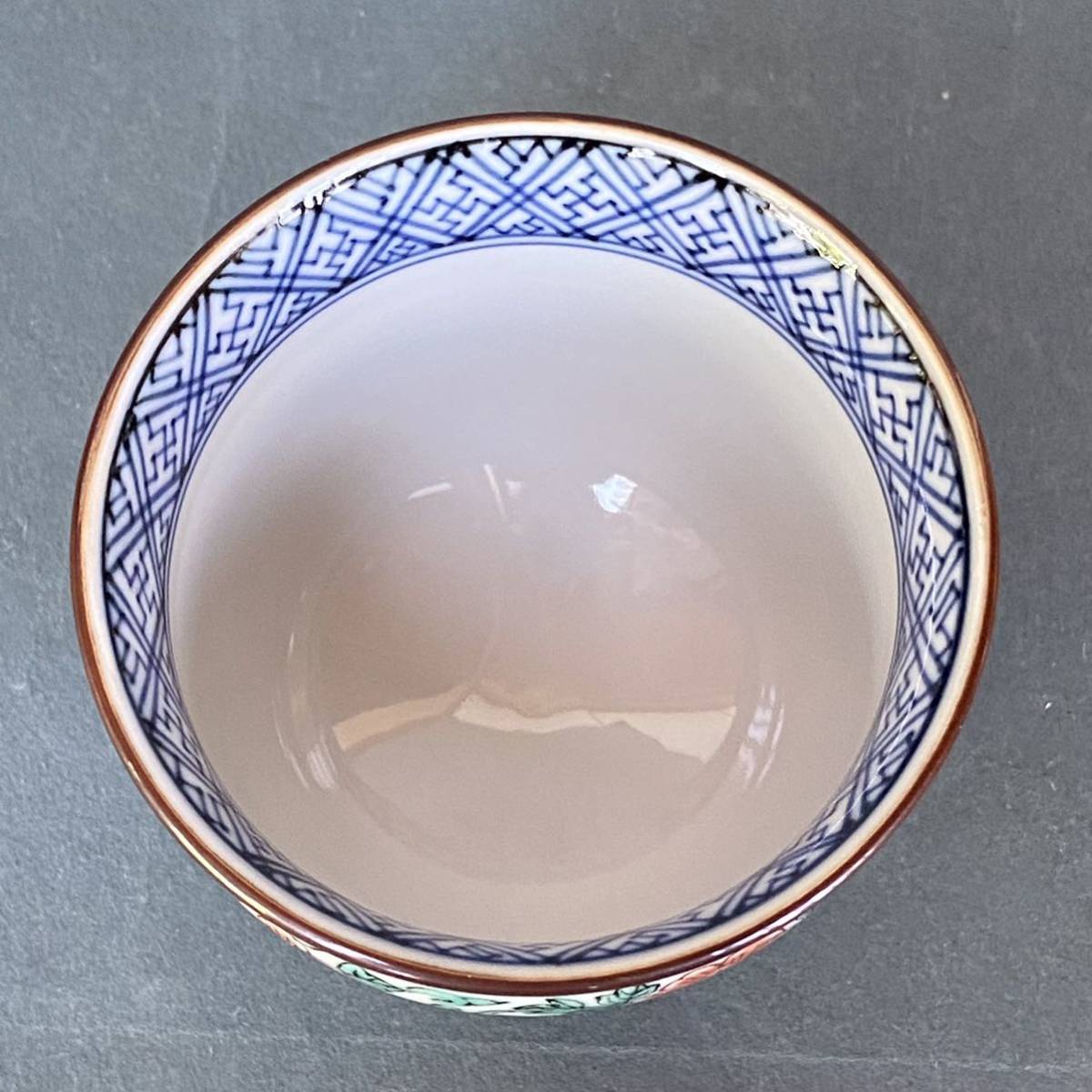 島田章三 ☆ 洋画家 か ☆ 樹間騎馬湯呑茶碗 ☆ 共箱 ☆ 検 島田
