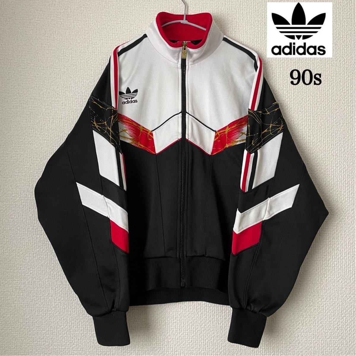 adidas 90s トラックジャケット デサント ジャージ トレフォイルロゴ