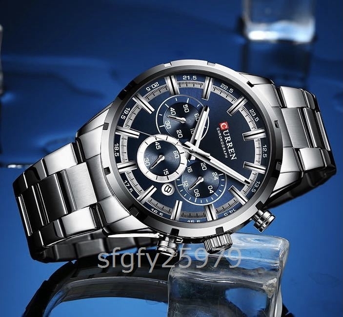 505☆新品腕時計 メンズウォッチ クォーツ 高級精密クォーツ ビジネス ファッション 夜光 紳士 防水_画像1