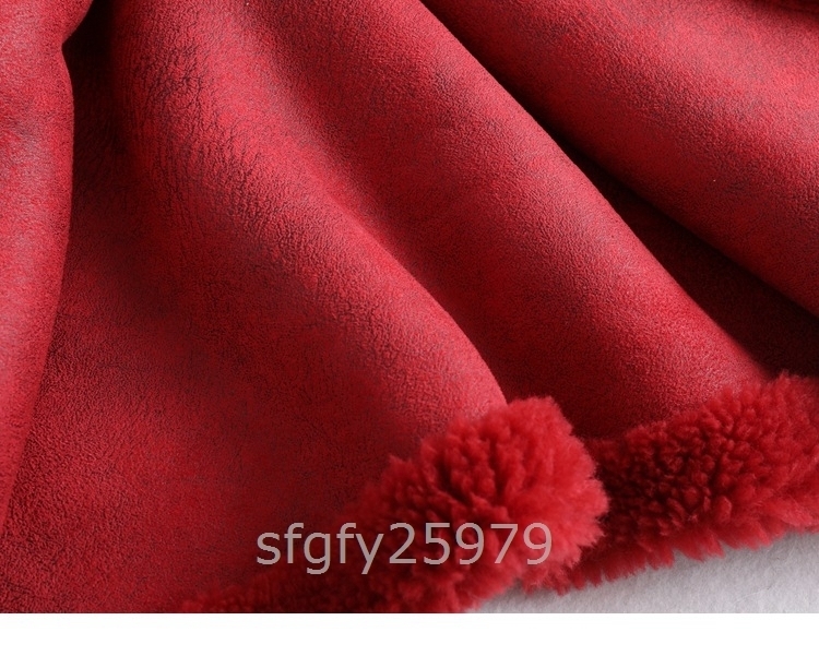 D115☆羊毛 本毛皮 フロック 毛皮コート ファーコート おしゃれ 暖かい アウター サイズ/色選択可_画像3