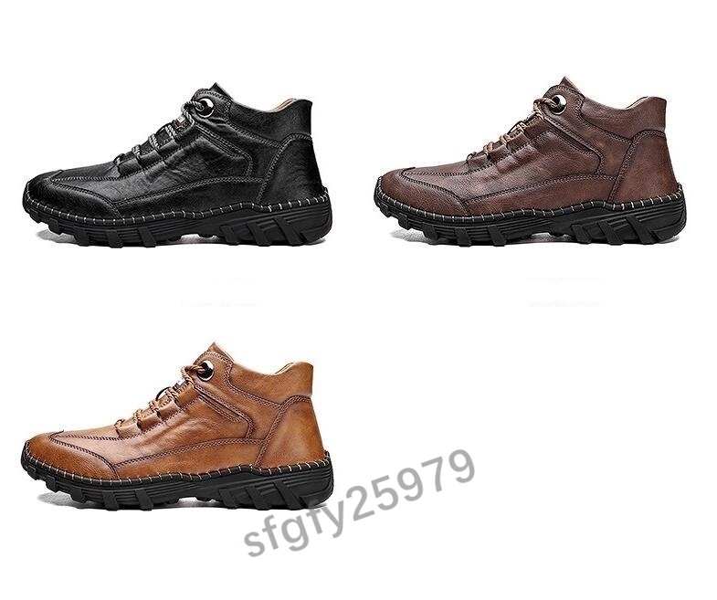 I997* new goods walking shoes men's sneakers mountain climbing shoes casual high King trekking mountaineering race up . slide Brown 24.5~28