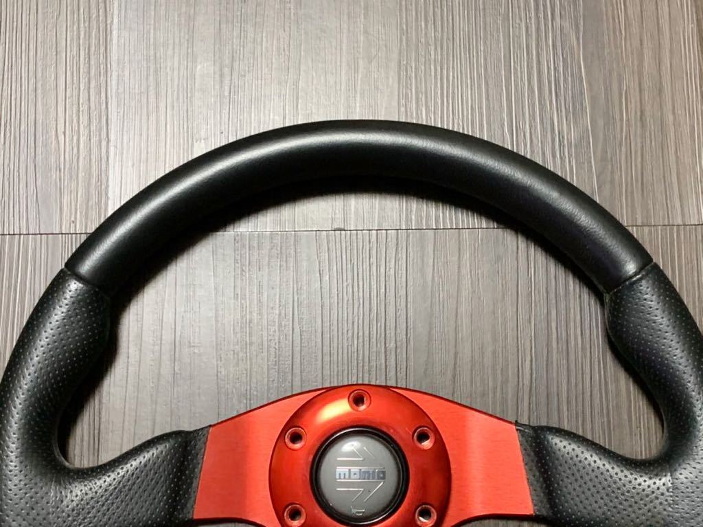 MOMO RACE モモ レース ステアリング 35cm レッドアルマイトスポーク