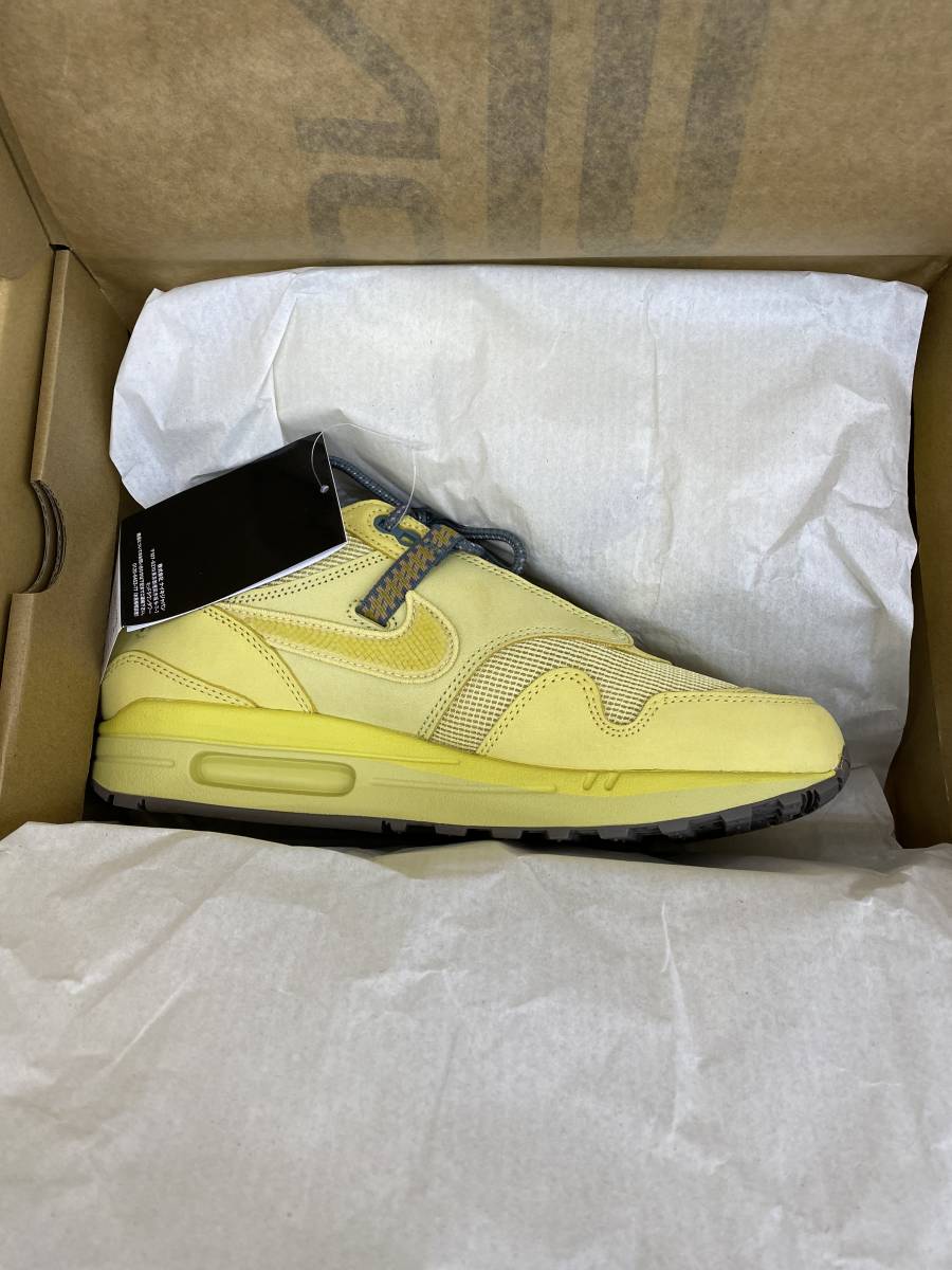 NIKE 27.5 TRAVIS SCOTT AIR MAX1 CJ CACTUS JACK CORP GOLD ナイキ エアマックス1 カクタスジャック ゴールド 国内正規 新品