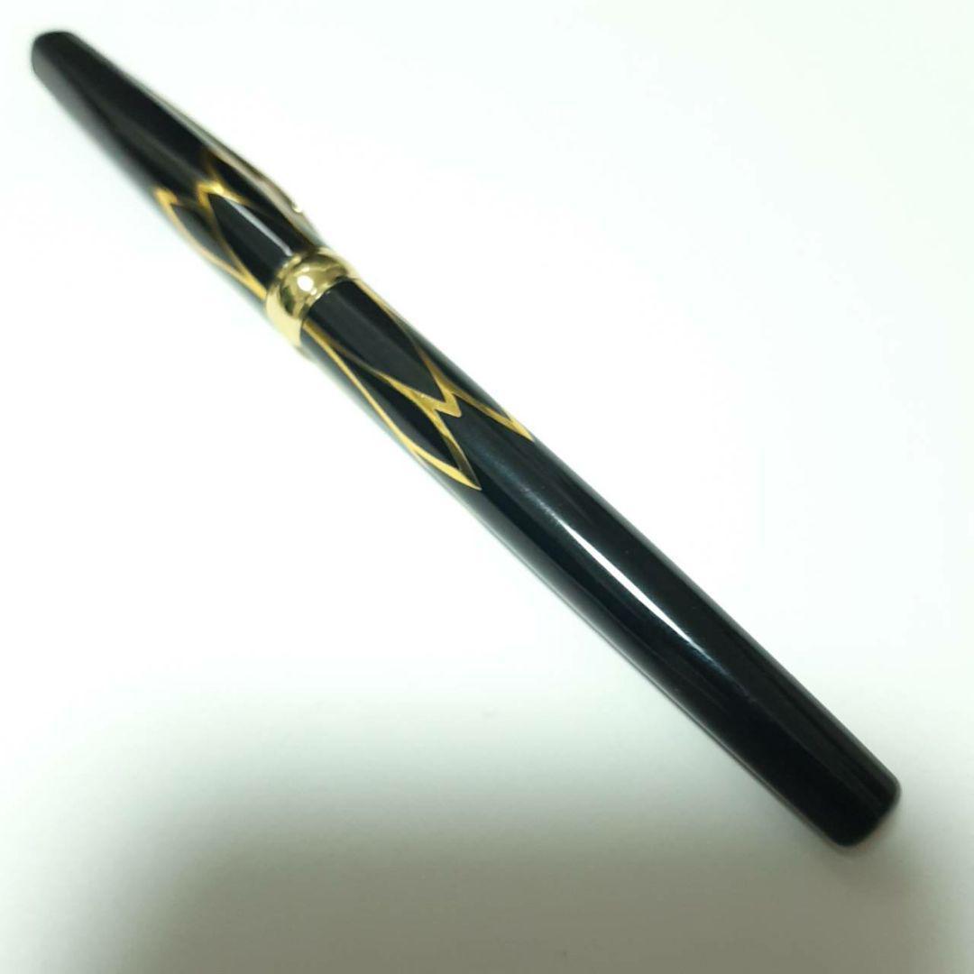  new goods ultra elegant fountain pen black design Gold line 8