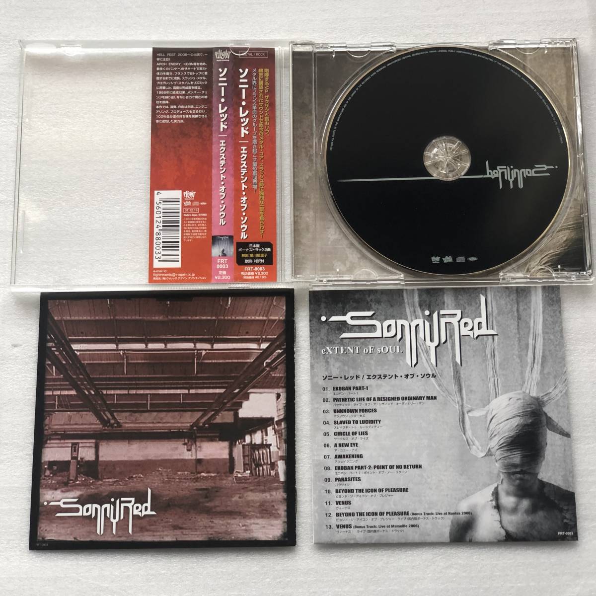 中古CD Sonny Red ソニー・レッド/EXTENT OF SOUL 1st フランス産HR/HM,メタルコア系の画像3