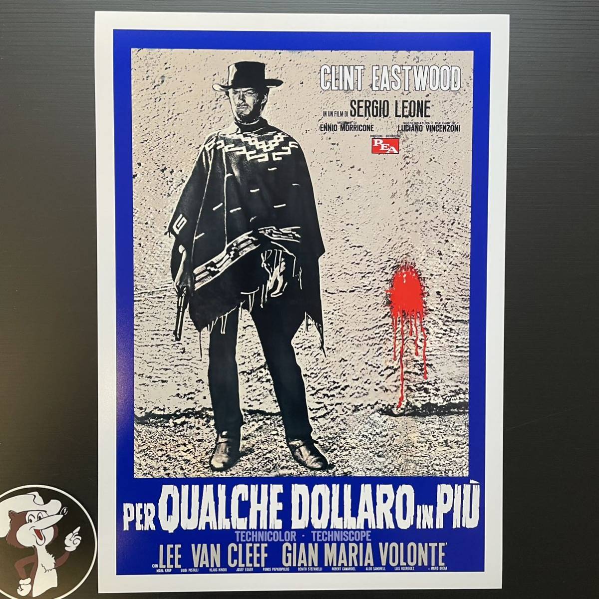  Italy version poster [... Gamma n](For a Few Dollars More)#4*k Lynn to* East wood /ma Caro ni* Western / Sergio * Leone 