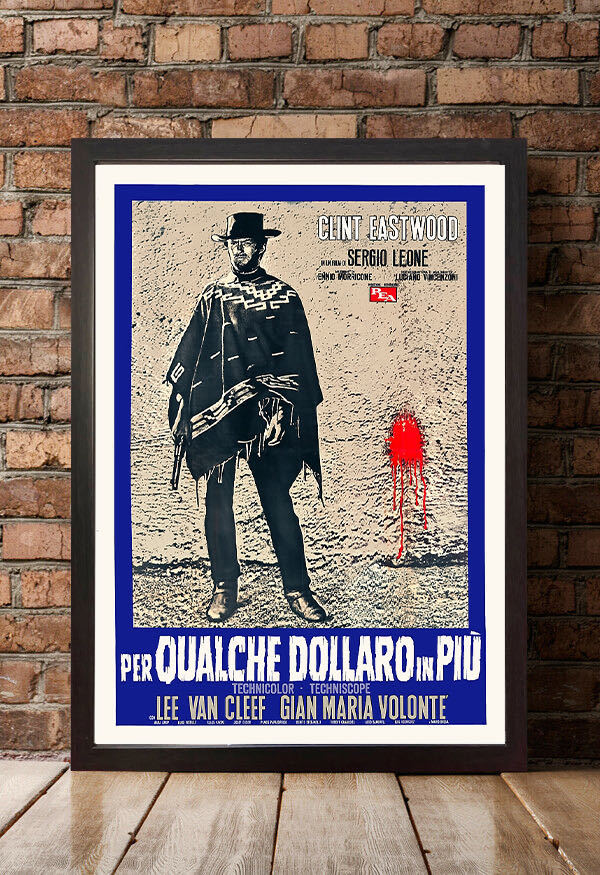  Italy version poster [... Gamma n](For a Few Dollars More)#4*k Lynn to* East wood /ma Caro ni* Western / Sergio * Leone 