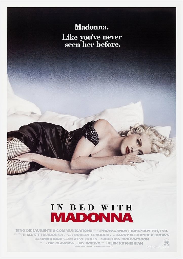 за границей постер [ in * bed * with * Madonna ](Truth or Dare,In Bed With Madonna)* Blond * Anne bishon* Tour 