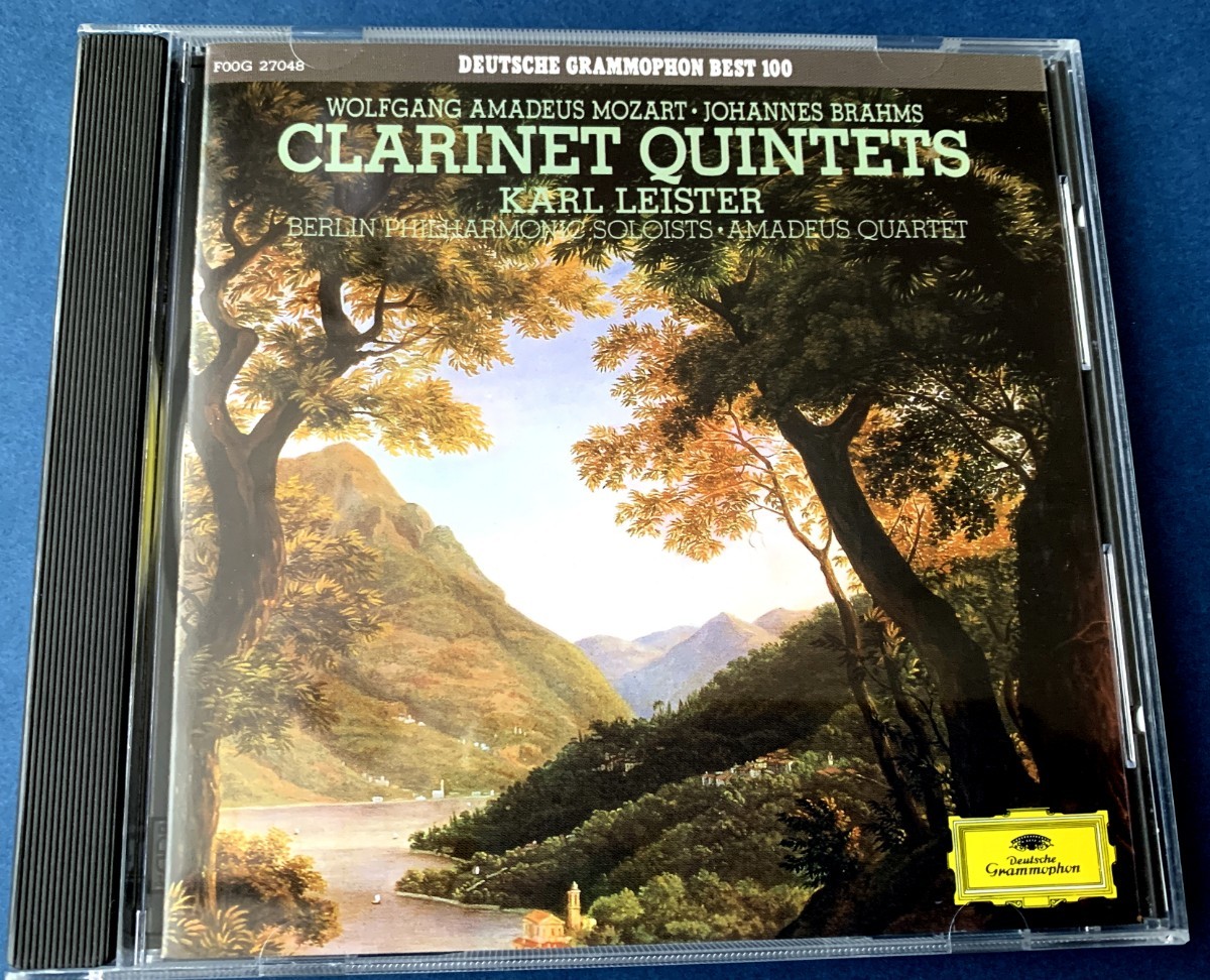 CD モーツァルト＆ブラームス：クラリネット五重奏曲　ライスター（クラリネット）F00G 27048