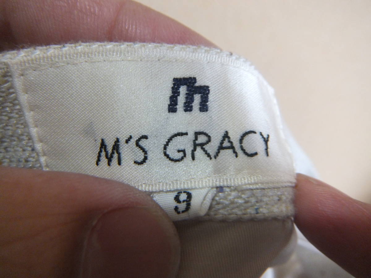 M'S GRACY エムズグレイシー 日本製 9号 スカート ボトム メ13041_画像5
