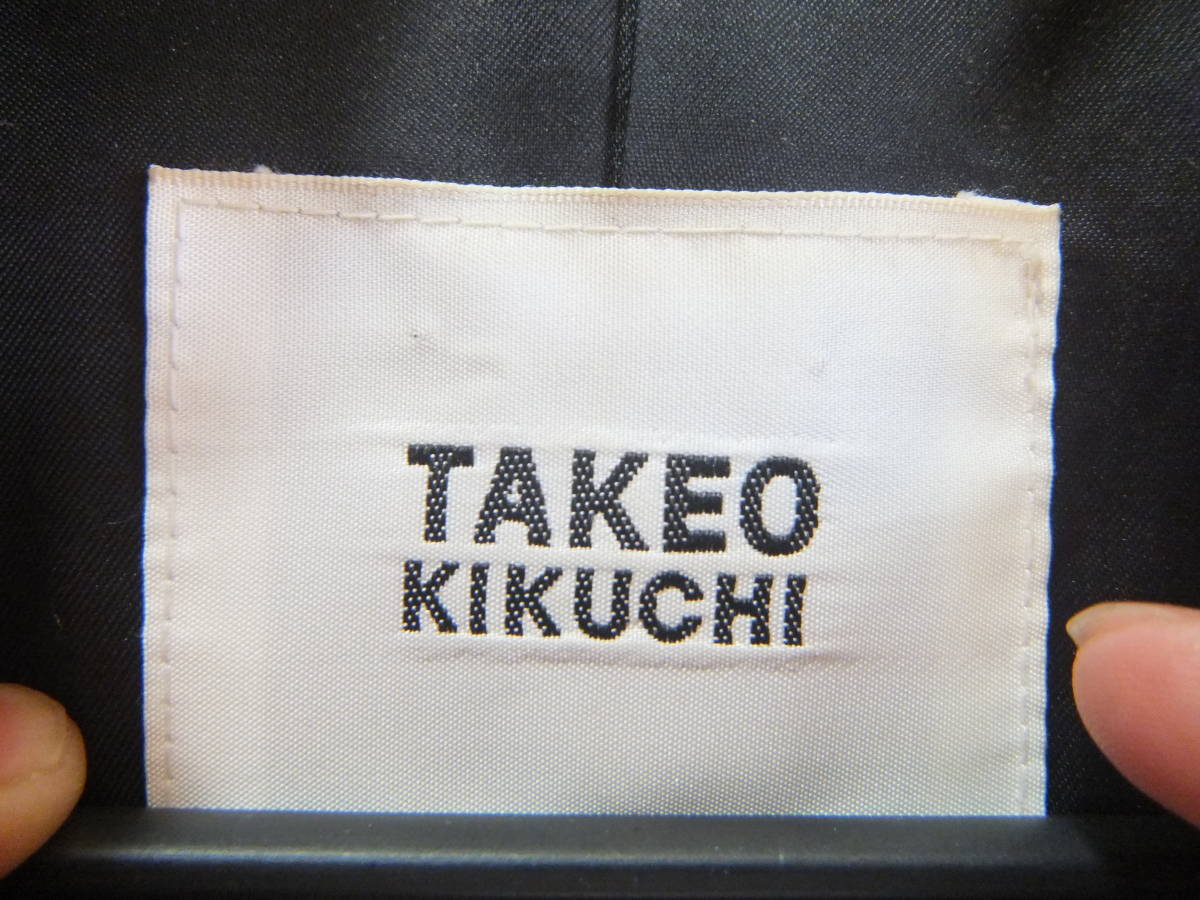 TAKEO KIKUCHI タケオキクチ メンズ サイズ3 Ｐコート コート アウター チェック柄 メ13169_画像5