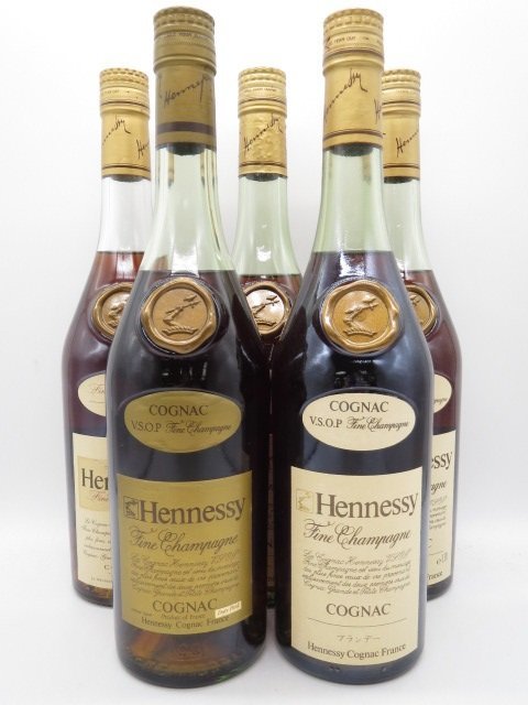 未開栓 洋酒 ヘネシー VSOP Hennessy 700ml 40% 5本セット ブランデー ...