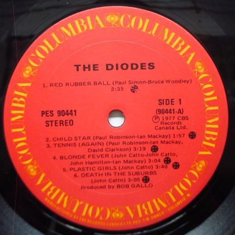 DIODES， THE-S.T. (Canada Orig.LP+Inner)_画像3