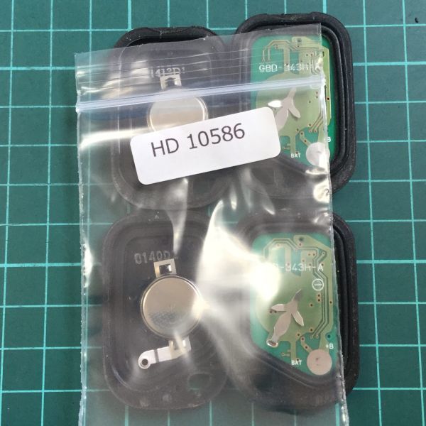 HD10586 設定方法つき G8D-343H-A 2個セット ホンダ キーレス 1ボタン ステップワゴン モビリオ スパイク アコード等_画像3