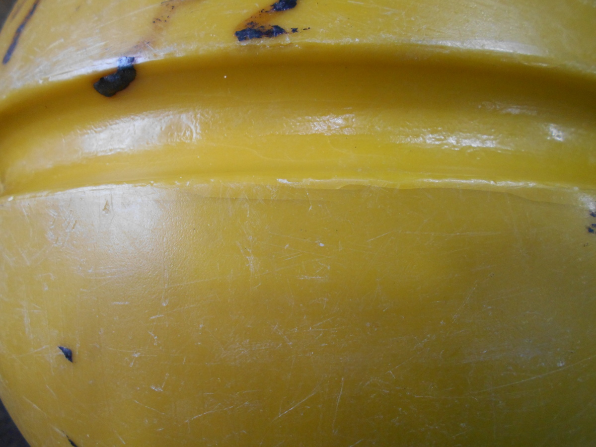 22-813 丸ブイ フロート PE（ポリエチレン樹脂） 黄玉 キイロ球 約30cm 漁師さん、目印等の画像6