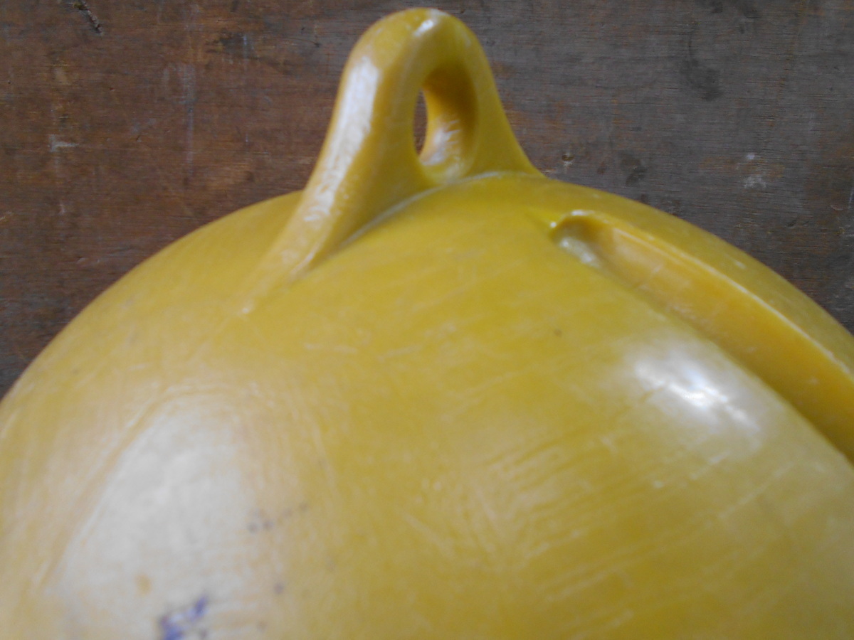 22-813 丸ブイ フロート PE（ポリエチレン樹脂） 黄玉 キイロ球 約30cm 漁師さん、目印等の画像3
