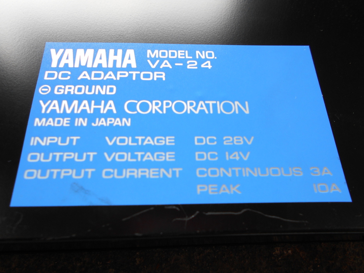 18-99 YAMAHA （ヤマハ） DCアダプター VA-24 DC/DC デコデコ 中古品_画像5