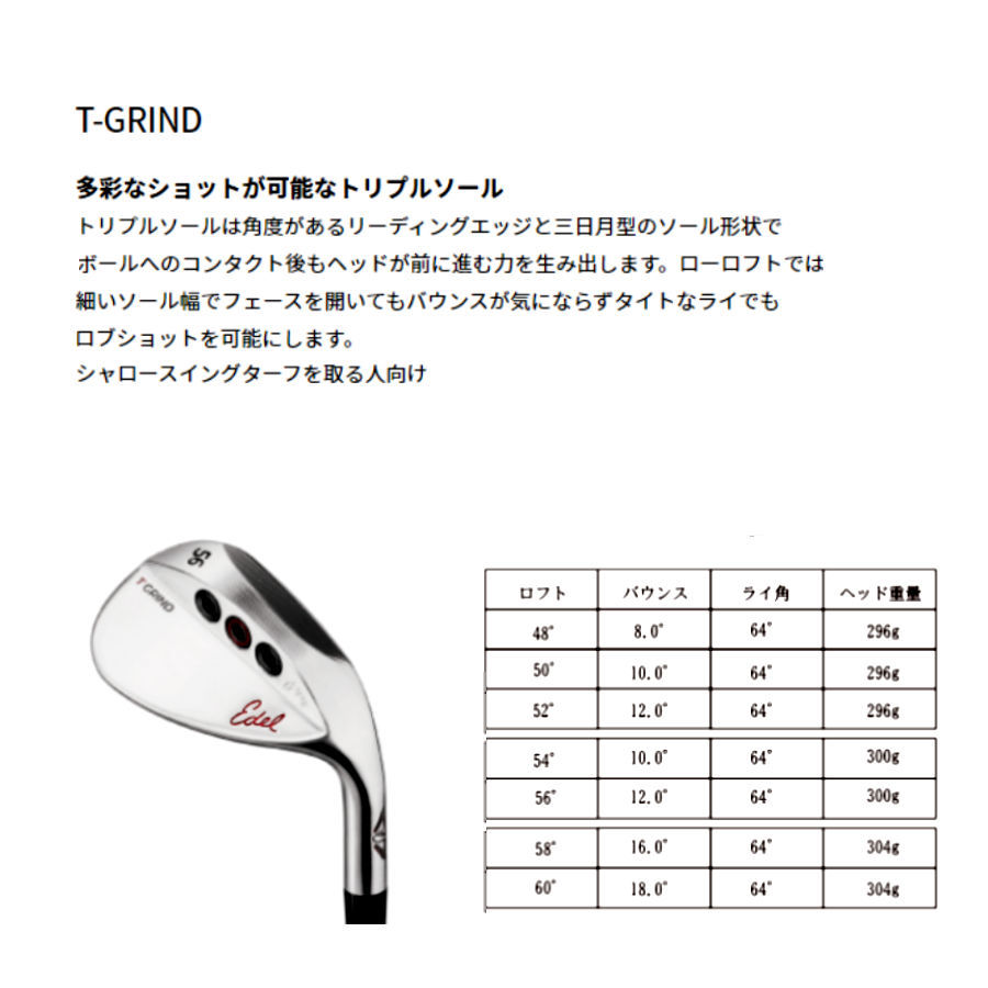 限定CUSTOMウエッジ EDEL “ SMS Wedge ” T-GRIND 新品 | www.eko-flor.hr