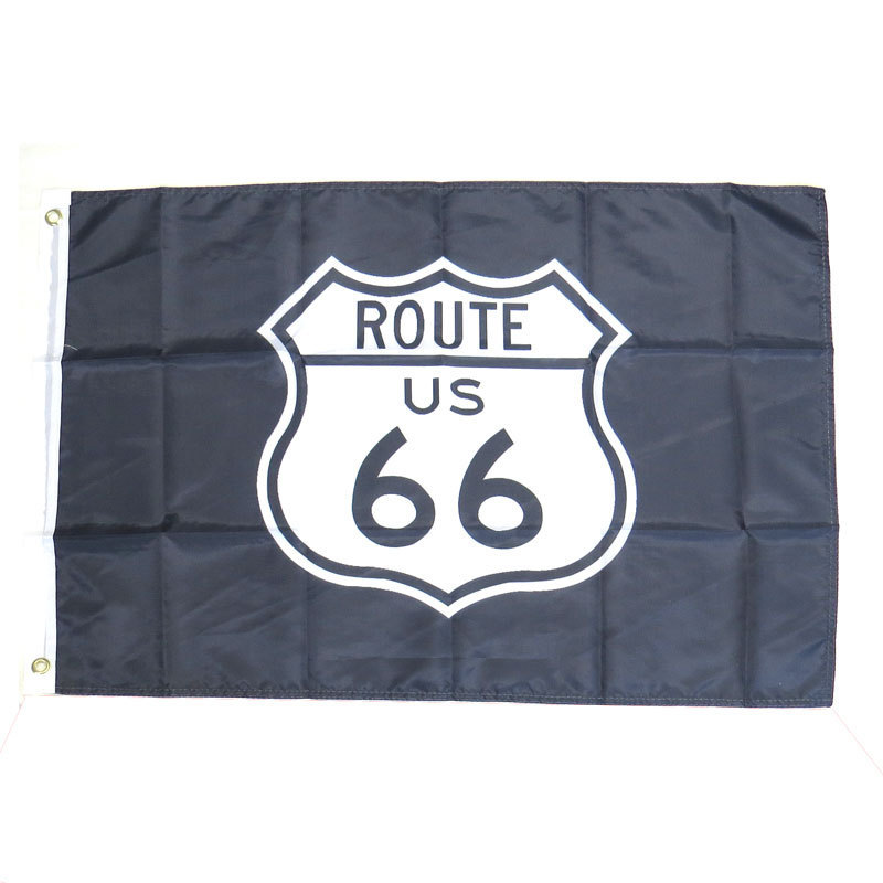 【お部屋やガレージに！】フラッグ　ROUTE66 ルート66 旗　タペストリー_画像1