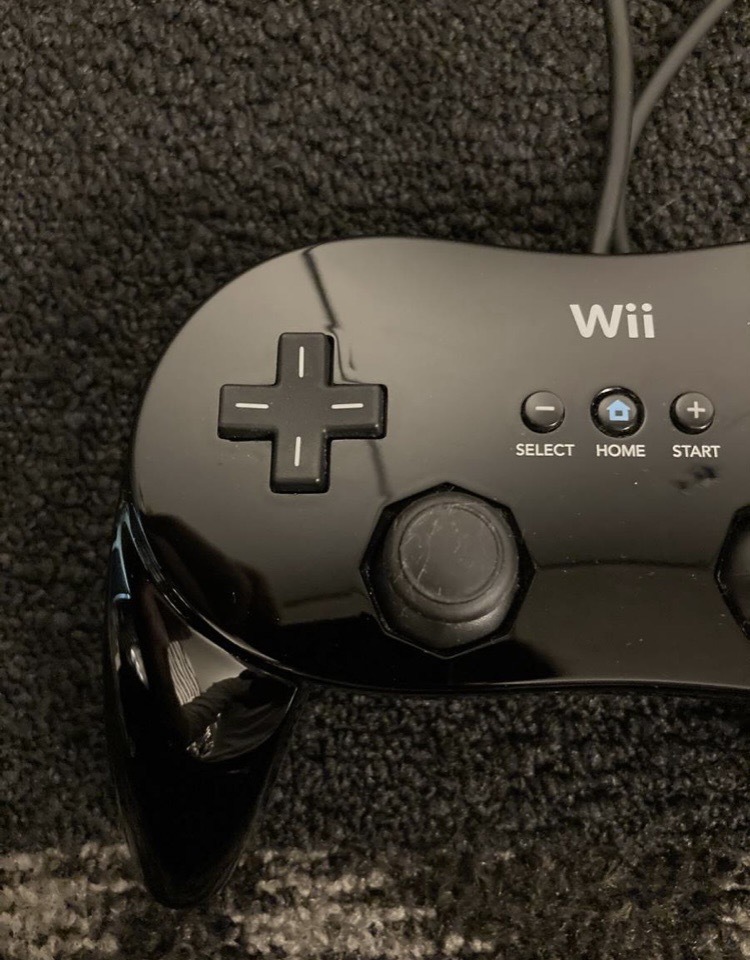 Wii 任天堂 コントローラー ブラック　※傷あり_画像4