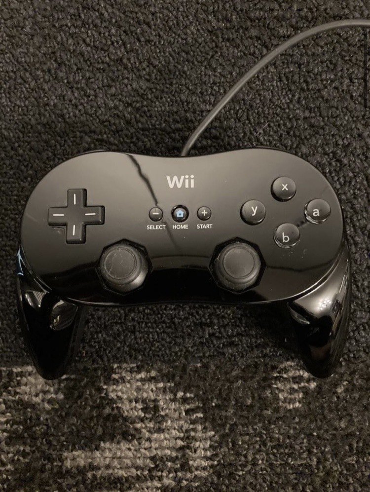 Wii 任天堂 コントローラー ブラック　※傷あり_画像1
