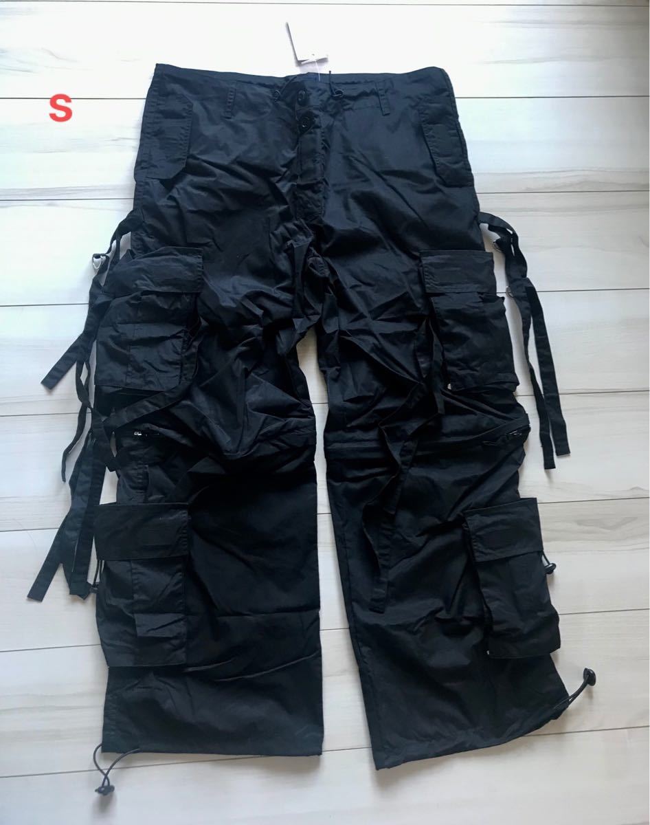新品】UK TECHNO イギリス テクノパンツ カーゴパンツ CARGO PANTS S