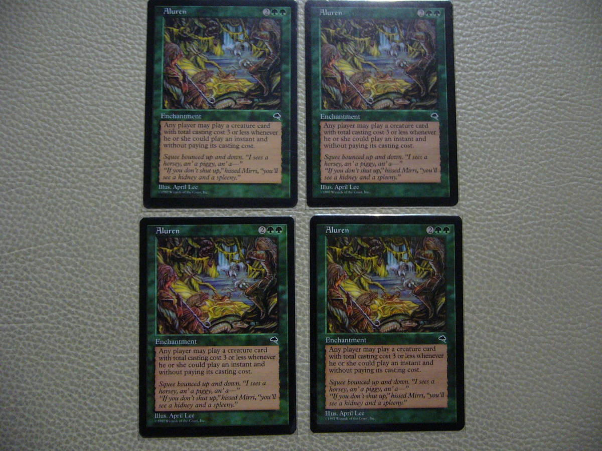 MTG 魔の魅惑/Aluren 英語版 4枚セット geogis.rs