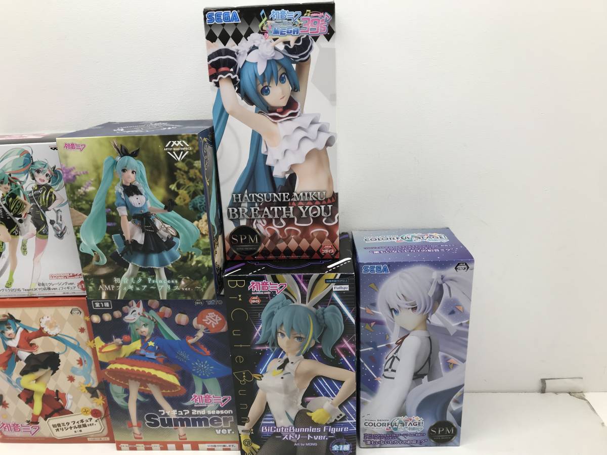 079 G) ≪中古品≫ 初音ミク プライズフィギュアセット ☆未開封☆ の